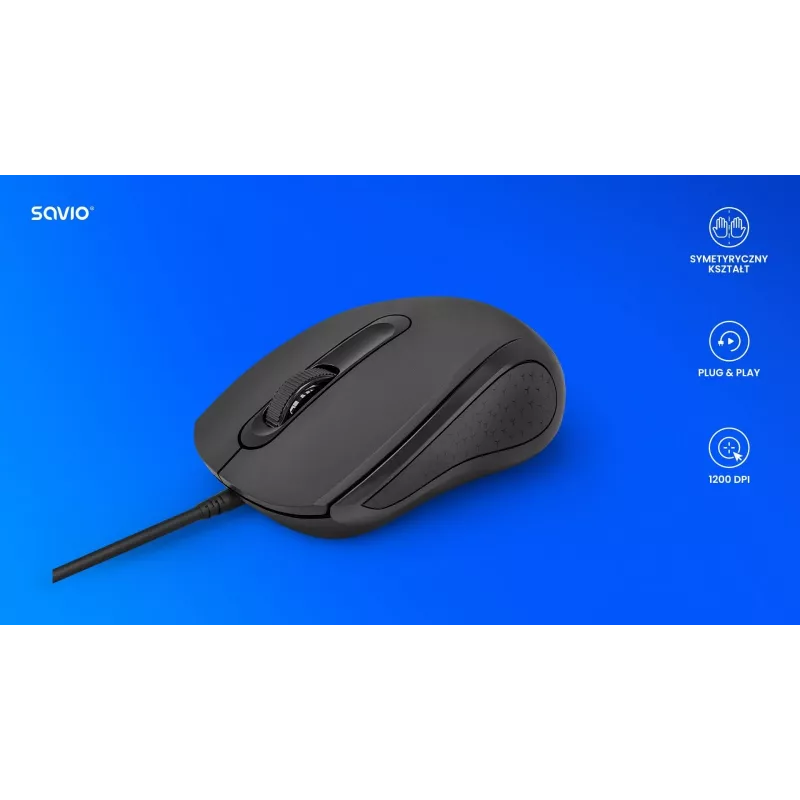 Rato com fio MB-02 SAVIO