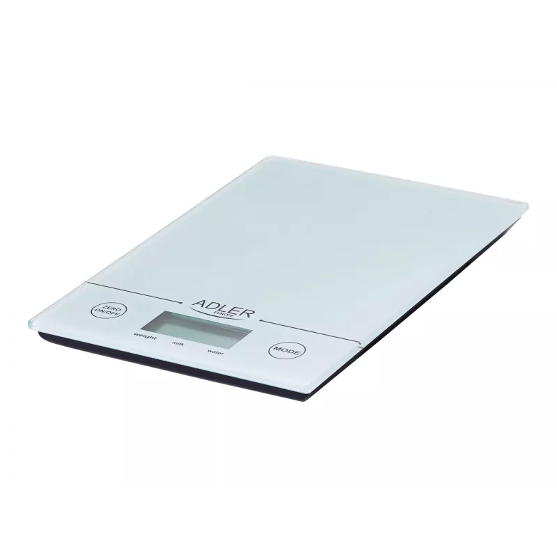 Balança de cozinha Adler AD 3138 w balança de cozinha eletrónica branca de bancada quadrada