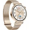Smartwatch HUAWEI WATCH GT5 41 mm – 1,32 polegadas AMOLED, 466×466, 323 mAh, caixa em aço inoxidável, bracelete dourada