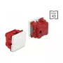 Interruptor de pressão DELOCK Easy 45 1P branco, 250 V AC, 10 A, 45×45×37 mm
