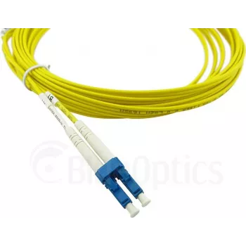 Cabo de rede de fibra ótica duplex BlueOptics compatível com Cisco CAB-SMF-ST-LC-3, LC-UPC/ST-PC bege, 3 metros, monomodo, E9/125µm G.657.A1, atenuação de entrada: inferior a