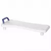 Assento de banheira ActionMed LW300AM com pega de apoio – ajuda de banho branca para a banheira, resistente à humidade, argola de suspensão