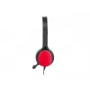 Auscultadores com microfone Ugo USL-1222 vermelho