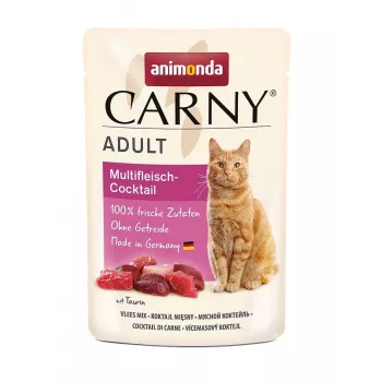 Alimento húmido para gatos Animonda Carny Adult Meat Cocktail 85 g saqueta — Vaca, sem cereais, adulto