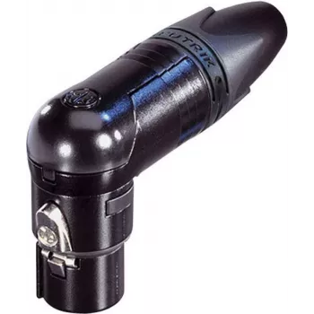 Neutrik conector fêmea XLR angular, número de polos: 6, preto NC6FRX-B 1 unid. (NC6FRX-B)