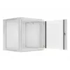 Armário de instalação de parede Lanberg 19'' 12U 600x600mm cinzento (porta de vidro)
