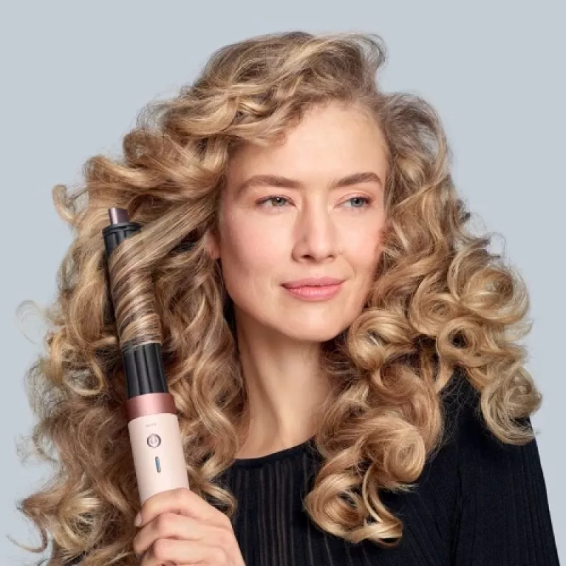 Multistyler Airwrap Co-anda2x Straight + Wavy, creme/ouro rosa, Bluetooth, 1.700 Watt (embalagem danificada)