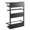 Maclean MC-910 prateleira magnética para frigorífico/máquina de lavar, preto