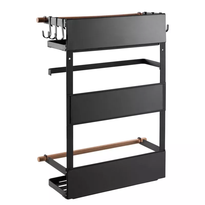 Maclean MC-910 prateleira magnética para frigorífico/máquina de lavar, preto