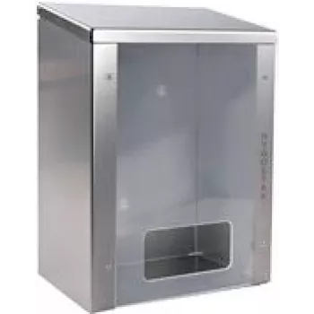 HYGOSTAR Multidispensador em aço inoxidável para toucas, mangas e proteções de calçado