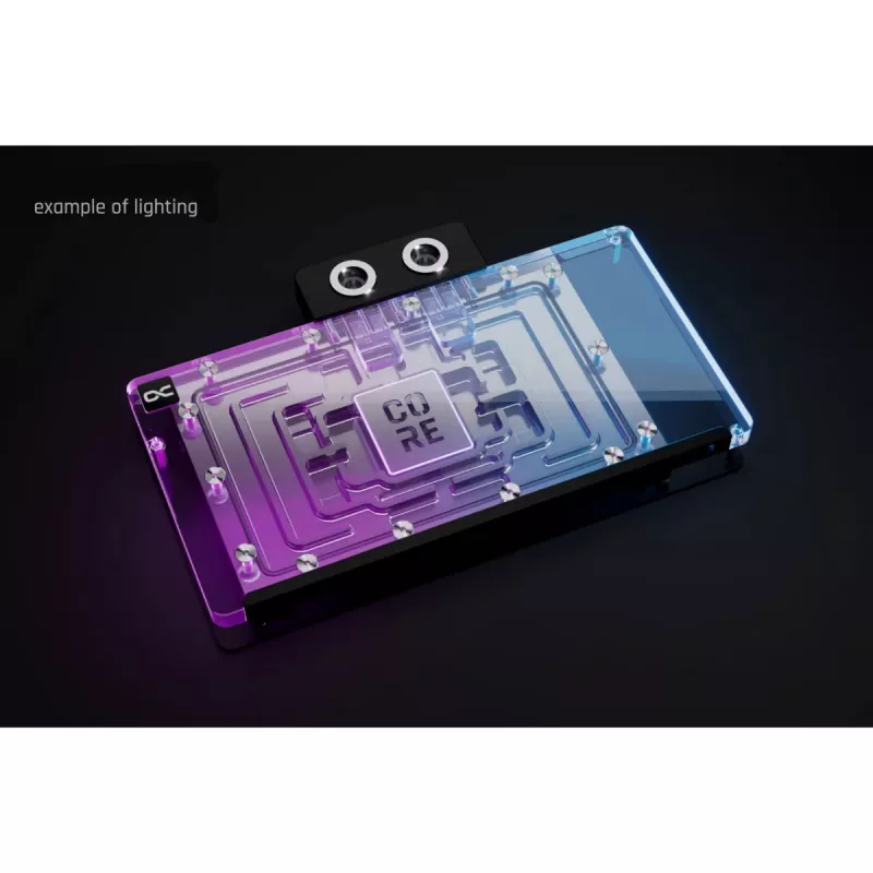 Bloco de água Alphacool Core GPU para GeForce RTX 5090 com ARGB e backplate