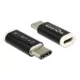 Delock - Adaptador USB - 24 pin USB-C (M) para Micro-USB Type-B (F) - USB 3.1 - preto (65678)