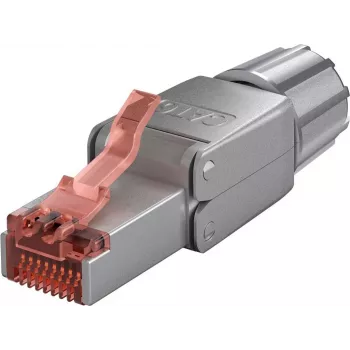 Cabo de rede Goobay CAT 6 ficha RJ45 de montagem no local STP 5,0–8,5 mm