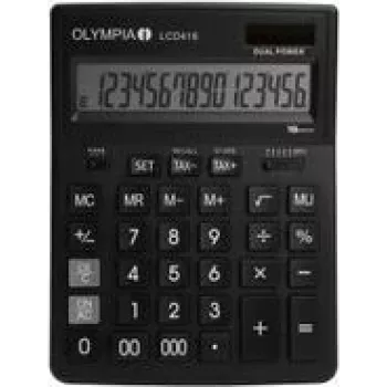 Calculadora de secretária OLYMPIA LCD-416 preto (4676)