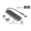 Alcasa HUB-C001A Hub de interface USB Type-C 5000 Mbit/s antracite