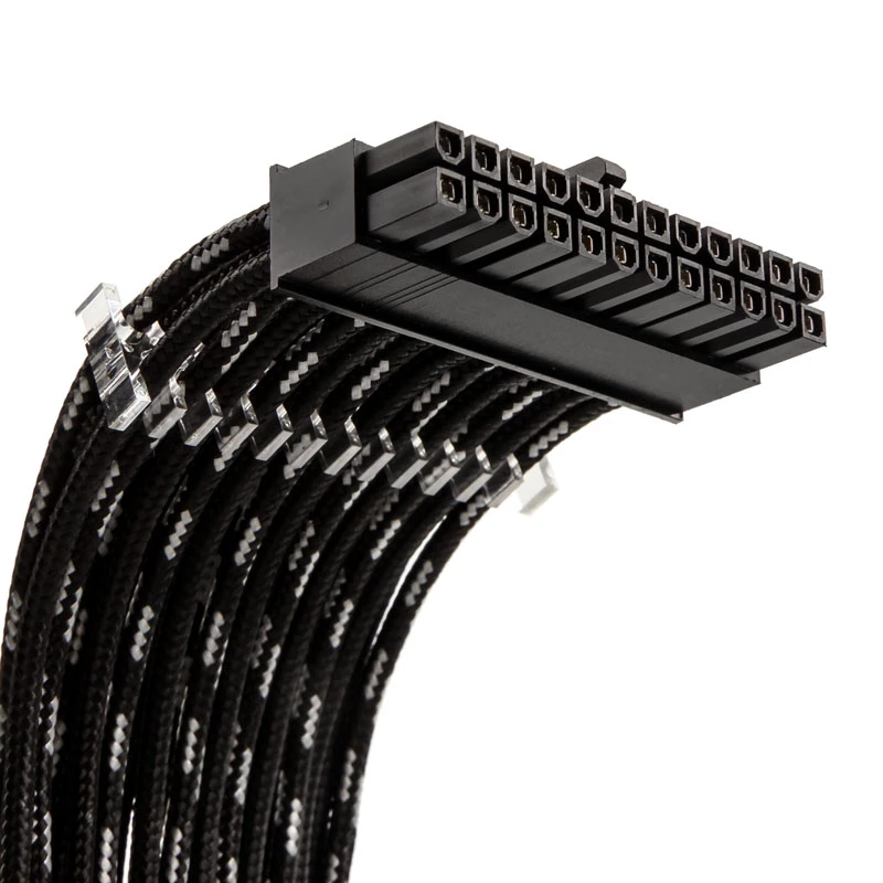 Conjunto de cabos de extensão PHANTEKS PH-CB-CMBO_SSV 500 mm Preto/Prateado – extensões de cabos para componentes de PC