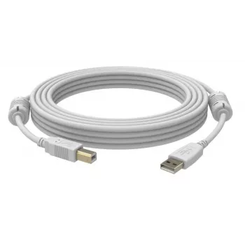 Cabo USB Vision 5 m USB 2.0 A para B branco