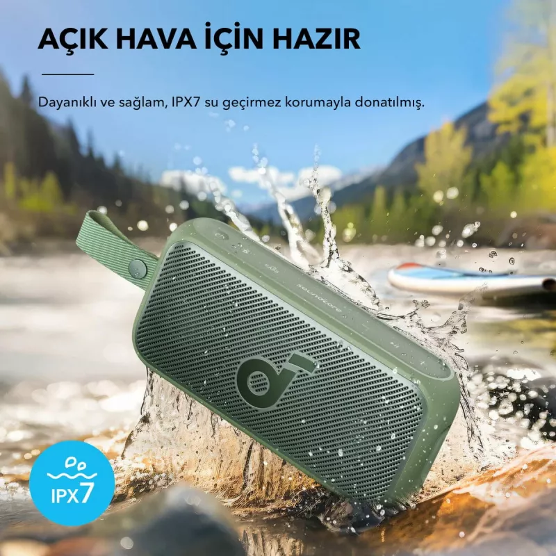 Altifalante estéreo portátil Anker Soundcore Motion 300 — 30 W, IPX7, Bluetooth, 13 h de reprodução, 0,83 kg, preto