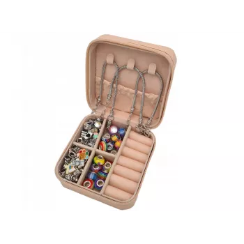 Conjunto de contas e pulseiras Extralink 66 peças com charms e bolsa de armazenamento