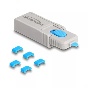 Bloqueador de portas DeLOCK 20926 USB Type-C 5 unid. + ferramenta de bloqueio