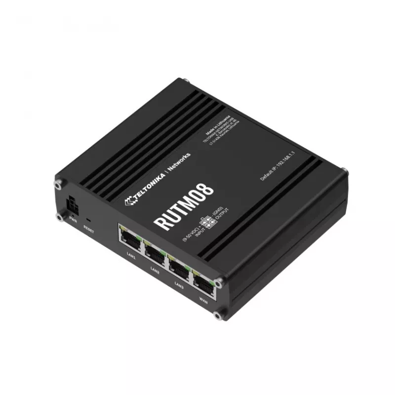 Router com fios Teltonika RUTM08 Gigabit Ethernet preto