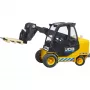 Empilhadora BRUDER JCB Teletruk brinquedo — ABS, idade recomendada 3+, preto e amarelo
