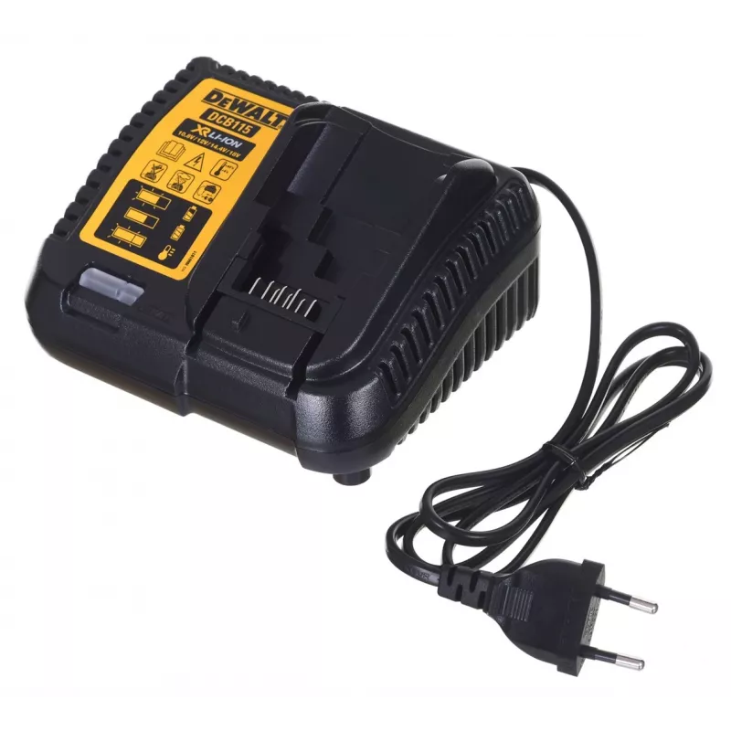 Conjunto combinado para ferramentas elétricas DeWALT DCK2080P2T-QW — 18V Li-Ion 5Ah (2x), rebarbadora DCG405, aparafusadora, rosca M14 para prato de lixar, mala de transporte