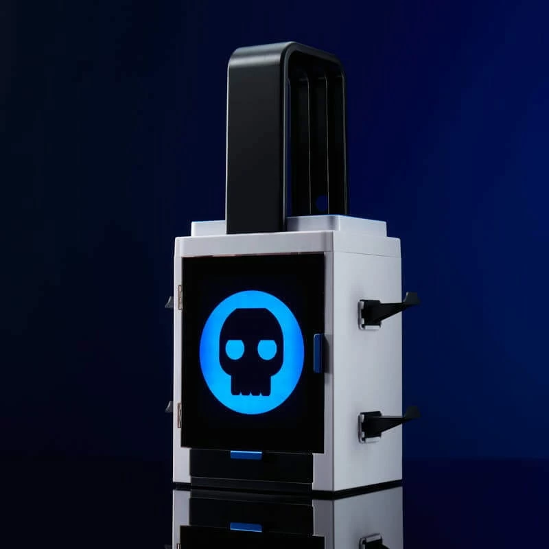 Numskull Games PS5 Inspired Gaming Locker, suporte para jogos, PlayStation 5, cinzento, com fios, 1 unid.