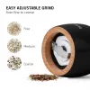 Moinhos de sal e pimenta Salter 7613 BKXRA – moinhos elétricos de especiarias, preto brilhante