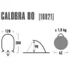 Tenda de cúpula/iglu High Peak Calobra 80 — Cinzento, 2000×1200×900 mm, chão em poliéster, hastes de fibra de vidro