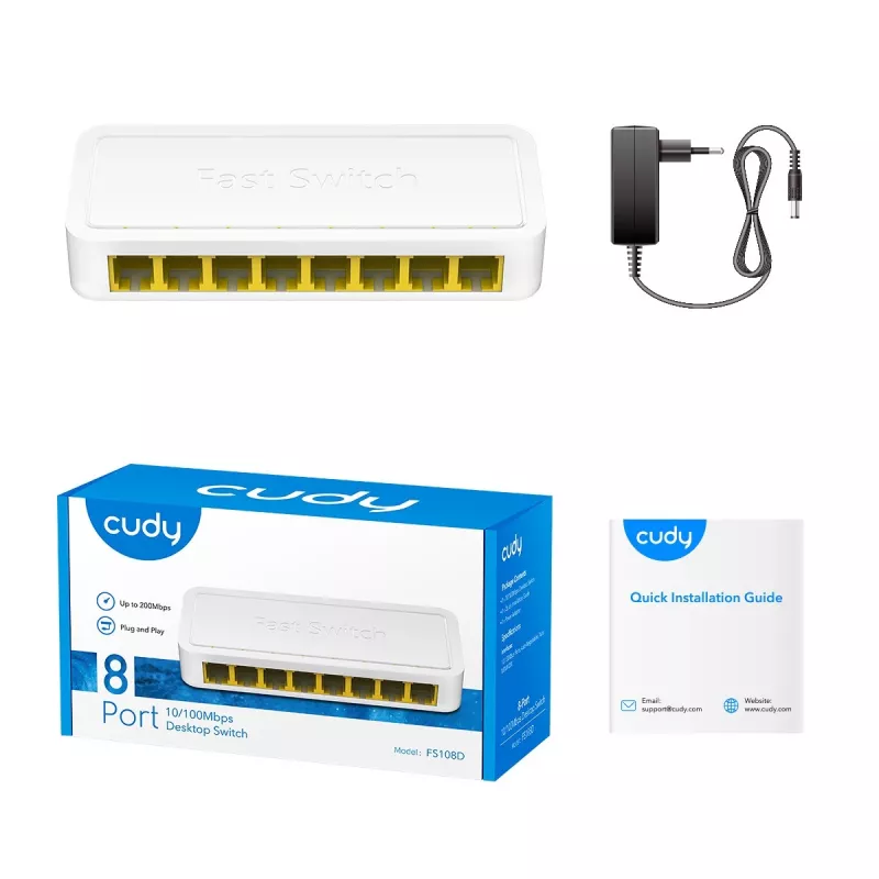 Switch de rede Cudy FS108D Fast Ethernet 10/100