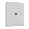 Topeshop ROMANA 160 BIEL KPLB Roupeiro/armário de quarto 11 prateleiras 4 porta(s) branco