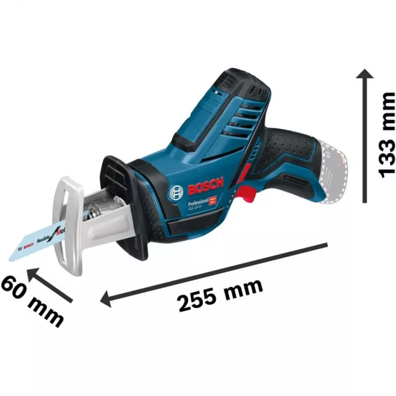 Bosch GSA 12V-14 Professional serra de sabre a bateria, 12 V, sem bateria, azul/preto