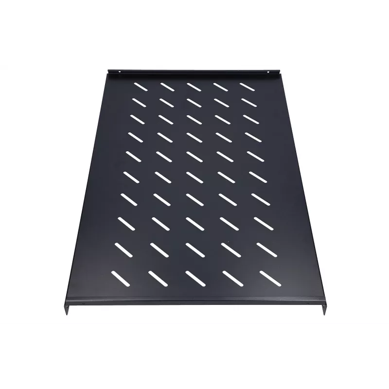 Base para rack Extralink 1U 750 mm preto para armários de 1000 mm de profundidade