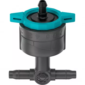Gotejador de rega Gardena 13314-20 8 l/h preto montagem em linha