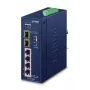 Switch de rede PLANET IGS-624HPT não gerido Gigabit Ethernet (10/100/1000) Power over Ethernet (PoE) azul