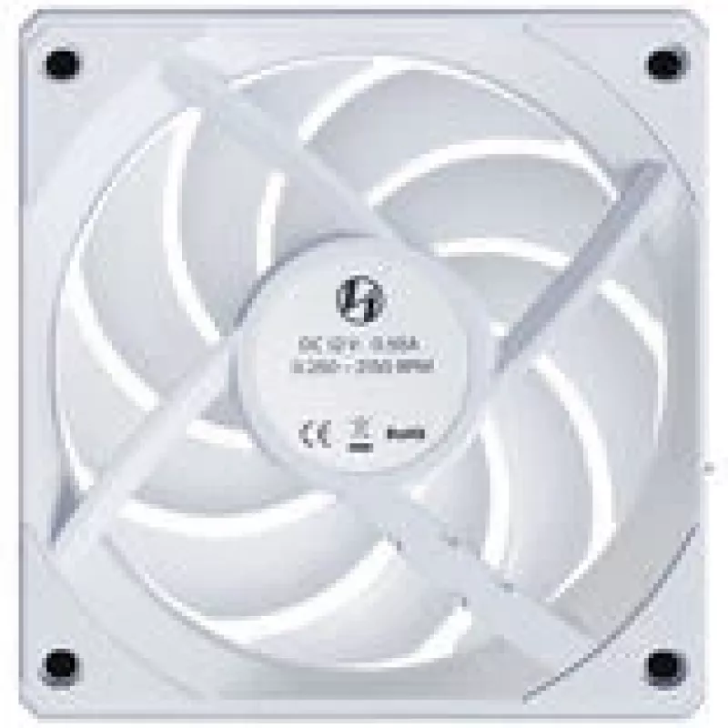 Ventoinha para PC reversa sem fios de 120mm Lian Li UNI FAN CL, branca, modelo 12RCL1W3W