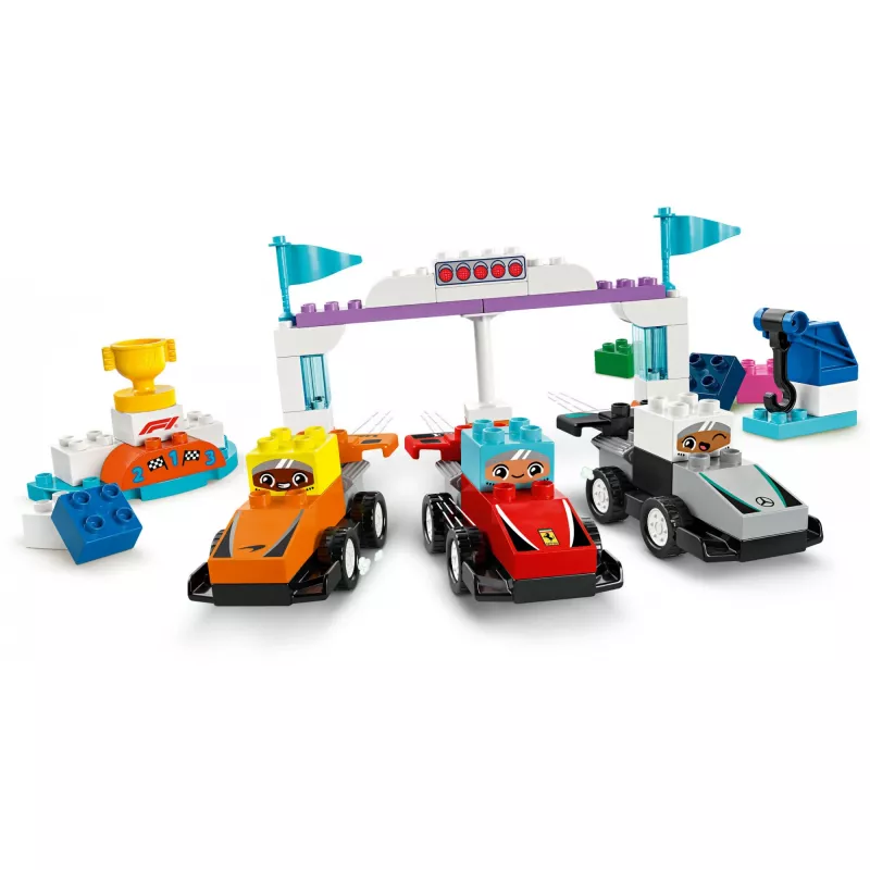 LEGO DUPLO 10445 Carro de corrida e piloto da equipa F1