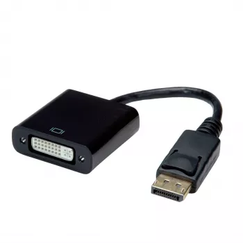 Adaptador de cabo de vídeo Value 12.99.3137 0,15 m DisplayPort DVI-D preto (12.99.3137)