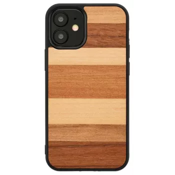 Capa de proteção para smartphone Man and Wood para iPhone 12 mini – preto