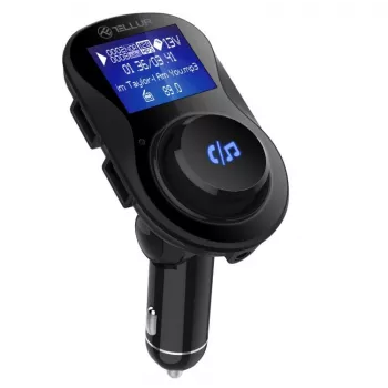 Transmissor FM Tellur FMT-B3 com jack de 3,5 mm e alimentação USB