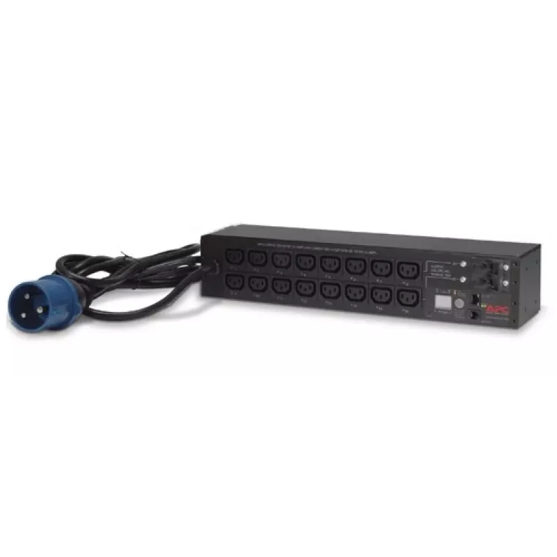 APC AP7922B PDU de rack comutável, 2U, 230 V, 32 A, entrada IEC 60309, 16 saídas C13, Ethernet 10/100, cabo de 3,66 m