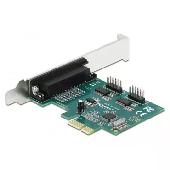 DeLOCK - Adaptador Paralelo/Série - PCIe 1.1 Low-Profile - paralelo x 1 + série x 2 (90413)