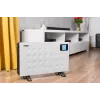Aquecedor elétrico convector NOVEEN CH8000 — 2000 W, 3 níveis de potência, temporizador, comando, branco