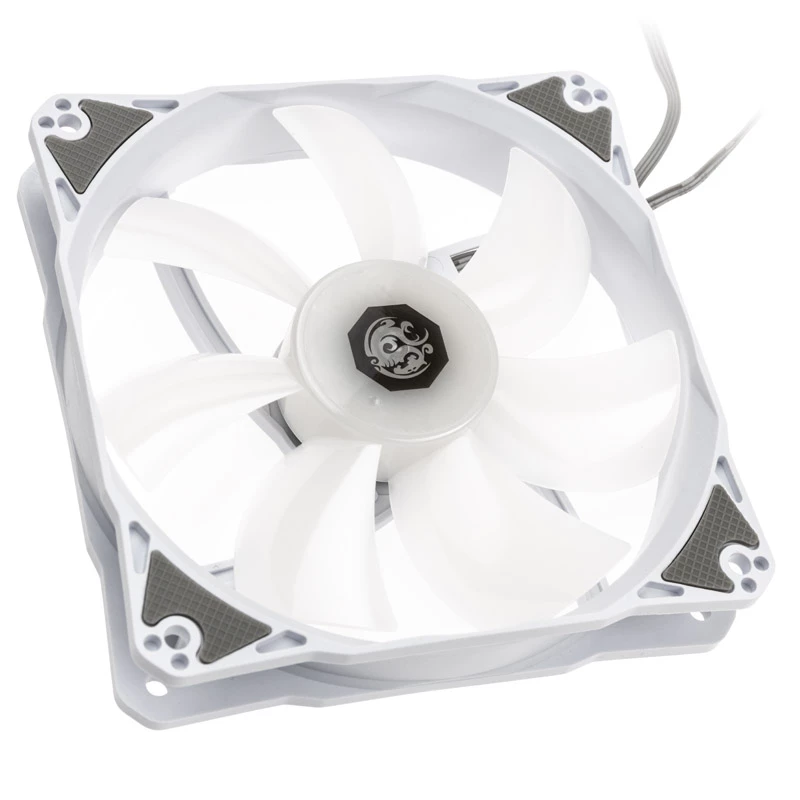 Ventoinha ARGB 120mm BitsPower Notos — branco, modelo BPTA-FX1812NTWH-1