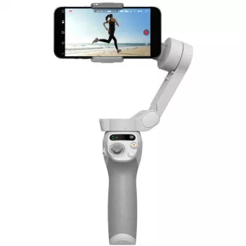 Estabilizador DJI OM SE cinzento Bluetooth incl. suporte para telemóvel bolsa carga máxima 290 g