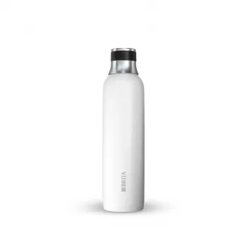 Brita sodaTRIO 1046738 garrafa para carbonatador, aço inoxidável, 0,65 l, branca