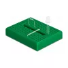 Breadboard DELOCK 18321 — placa de ensaio sem soldadura, plástico, 36×46×10 mm, verde
