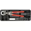 Yato PEX-AL-PEX alicate de cravar manual com conjunto de 8 mandíbulas