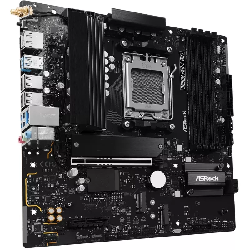 Motherboard ASRock B850M Pro-A WiFi micro ATX – AMD B850, socket AM5, DDR5, 4x DIMM, 256 GB, Wi-Fi, LAN 2,5 Gb